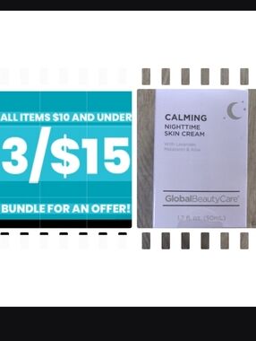🆕GlobalBeautyCare Calming Nighttime Skin Cream - Lavender (White)